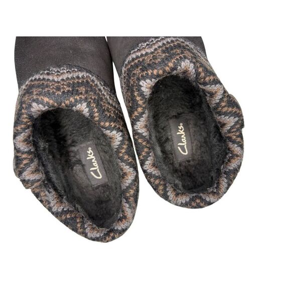 Clarks Sweater Scuff slipper in black - 8 - Picture 3 of 6